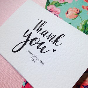 Personalised Wedding Thank You Cards image 2