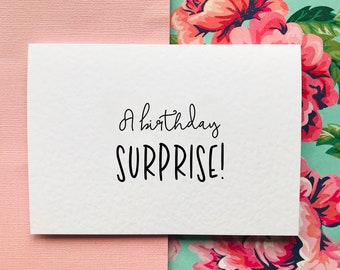 Birthday Surprise Holiday/Concert/Event Reveal Card/ We're going to Card