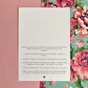 Carte de lecture/poème de mariage image 4