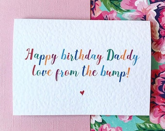 Joyeux anniversaire de la bosse à papa / momie / tante / grand-père / Nan / oncle Carte