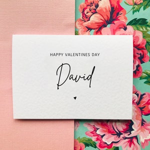 Carte personnalisée Joyeuse Saint-Valentin