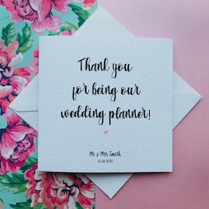Vielen Dank, dass Sie unsere Hochzeit Planer Karte