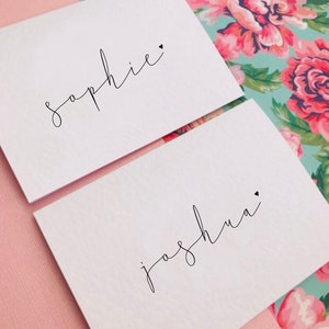 Personalisiertes Paar Hochzeitsgelübde Kartenset/Hochzeitslesung/personalisierte Gelübde