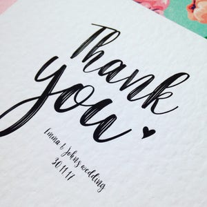 Personalised Wedding Thank You Cards image 3