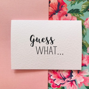 Surprise Holiday Reveal Card/ Guess What You're Going to Destination Card