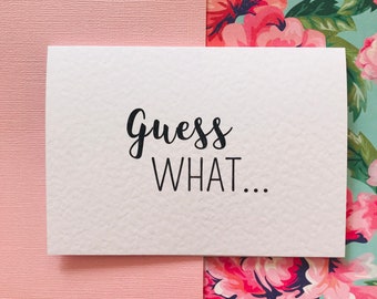 Surprise Holiday Reveal Card/ Guess What You're Going to Destination Card