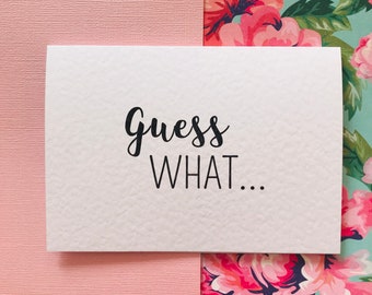 Surprise Holiday Reveal Card/ Guess What You&#39;re Going to Destination Card