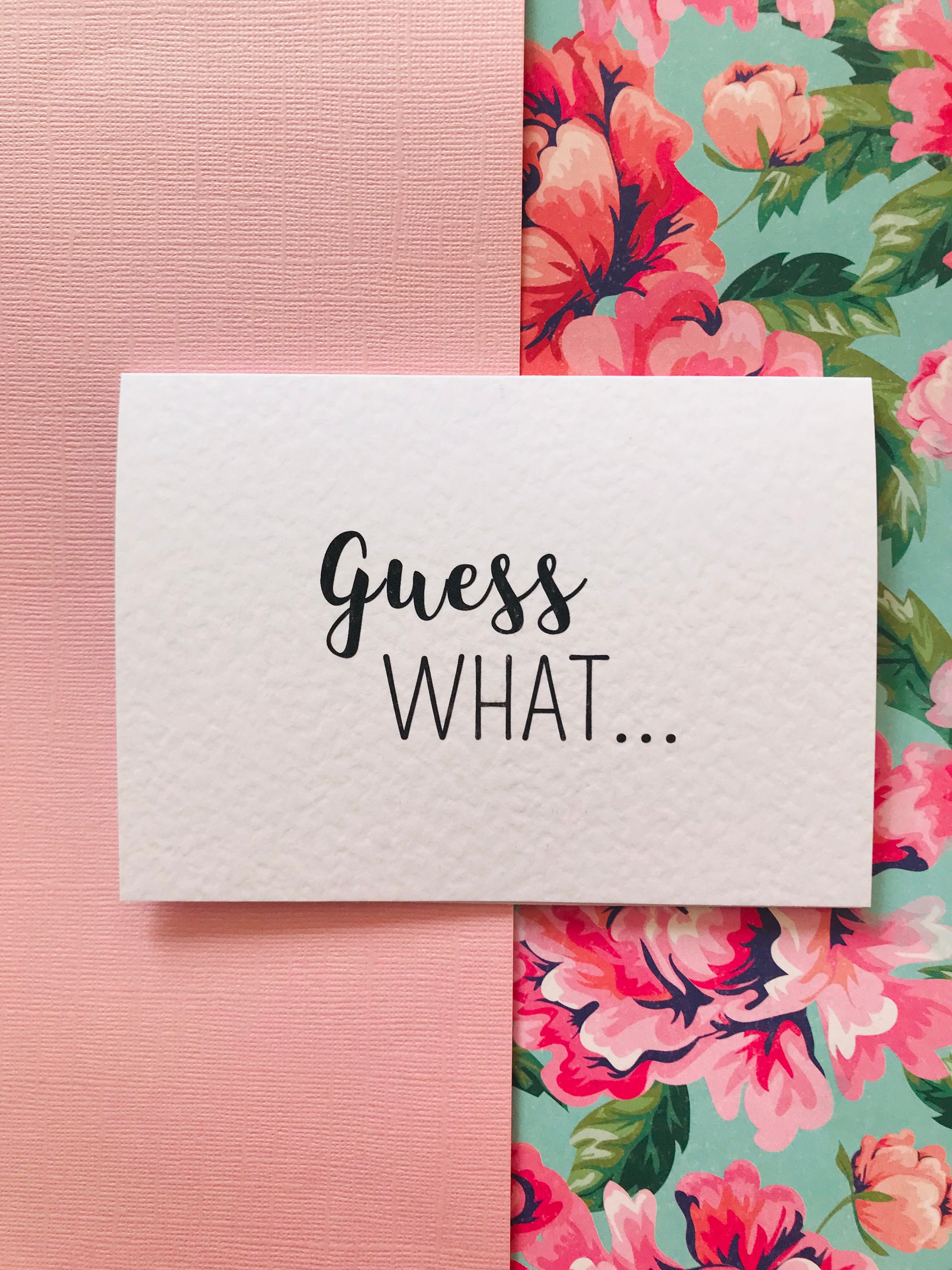 Surprise Reveal Guess What You're Going to | Etsy