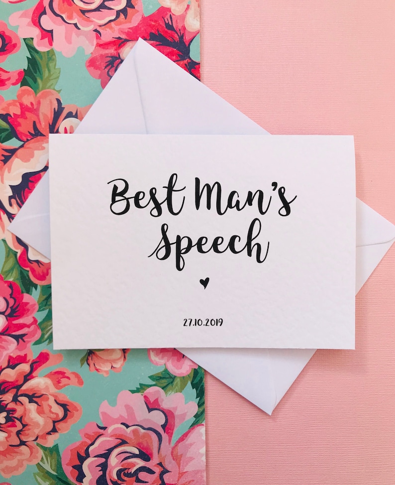 Best Man/'s Speech Card
