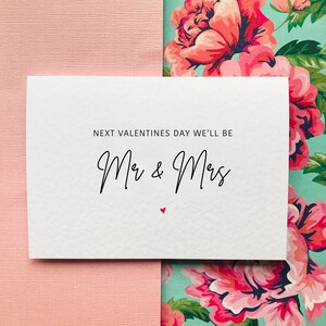Carte Nous serons Mr et Mme pour la prochaine Saint-Valentin