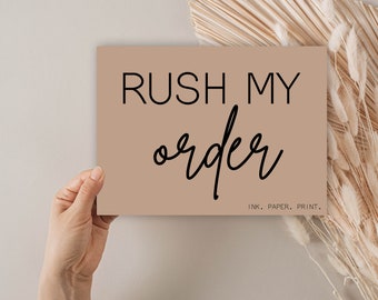 Rush My Order - Achetez en même temps que votre commande