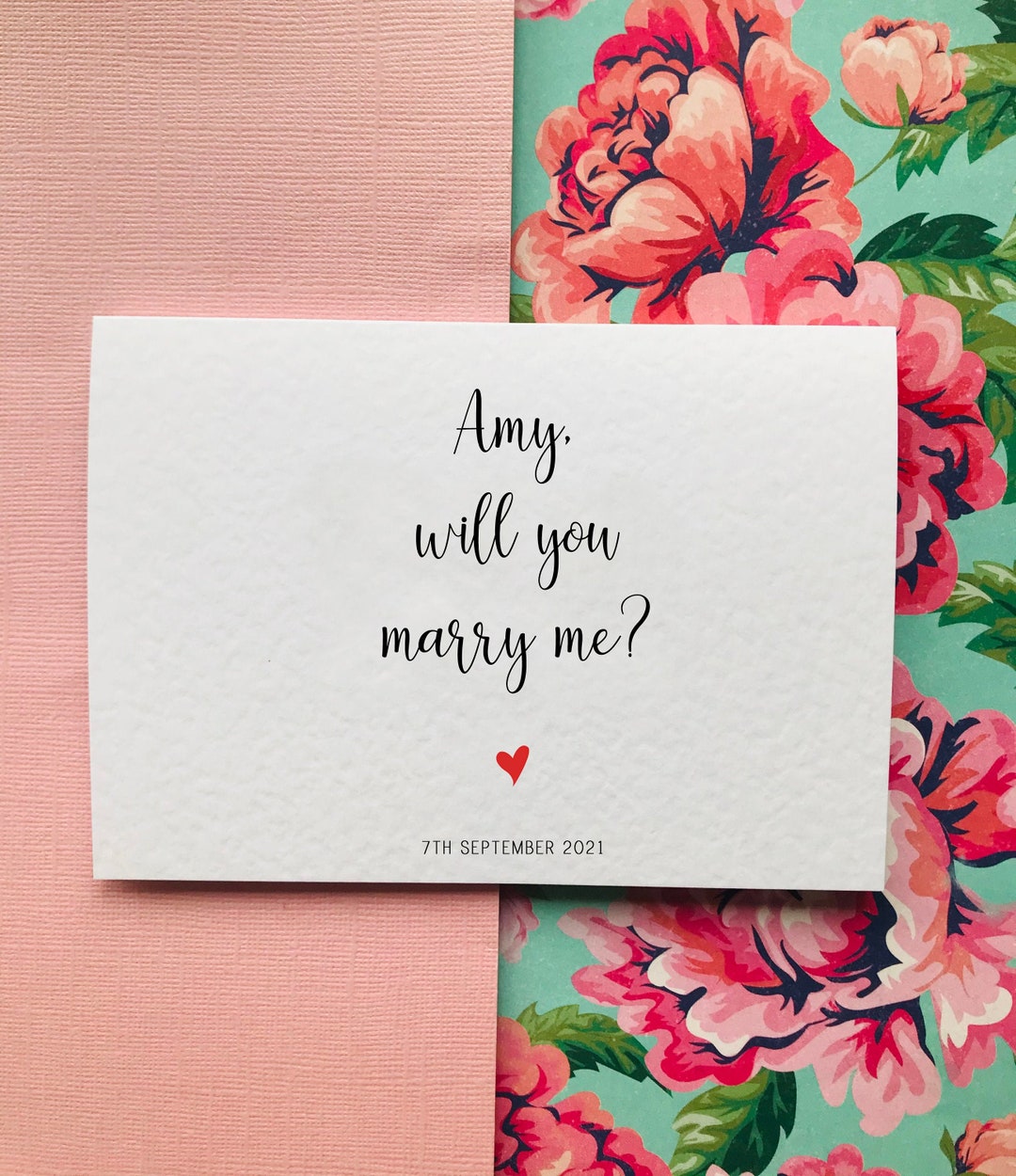 Personalized Proposal Card: Will You Marry Me Keepsake - Etsy