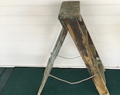 Vintage Wooden Ladder - 3 Treads - Plant Stand - Patio Decor - Porch Decor - Shabby Chic