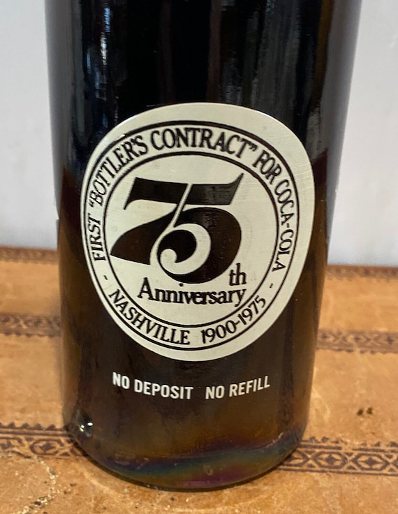 Vintage 75th Anniversary Coca Cola Unopened Bottle - Nashville