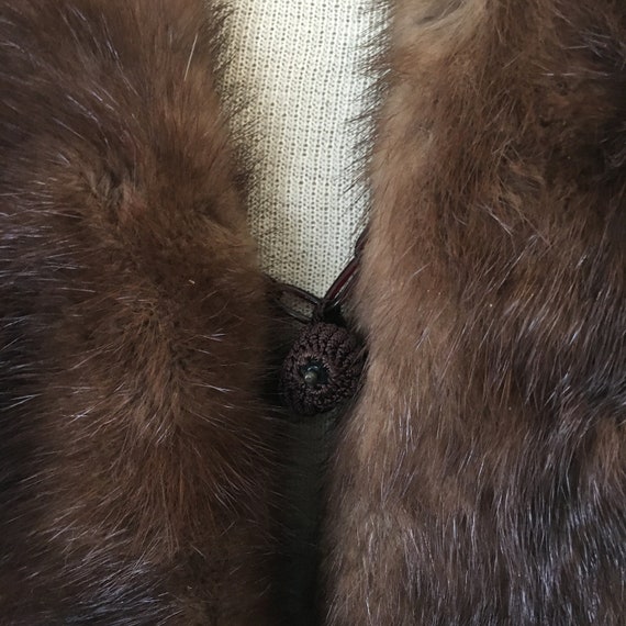 Luxurious 4 Pelt Real Fur Stole - Mid Century - 4… - image 7