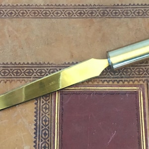 Vintage - Letter Opener -  Brass - Collectible - Desk Accessory  - Made in Taiwan Republic of China