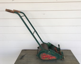 Childs Mower Webb Lawn Mower Miniature Vintage Antique Etsy