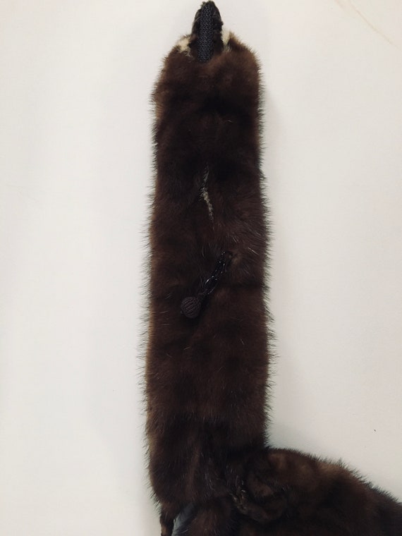 Luxurious 4 Pelt Real Fur Stole - Mid Century - 4… - image 8