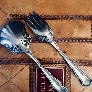 Salad Servers - Electro-Plated by Wm Rogers & Son - Vintage - Antique