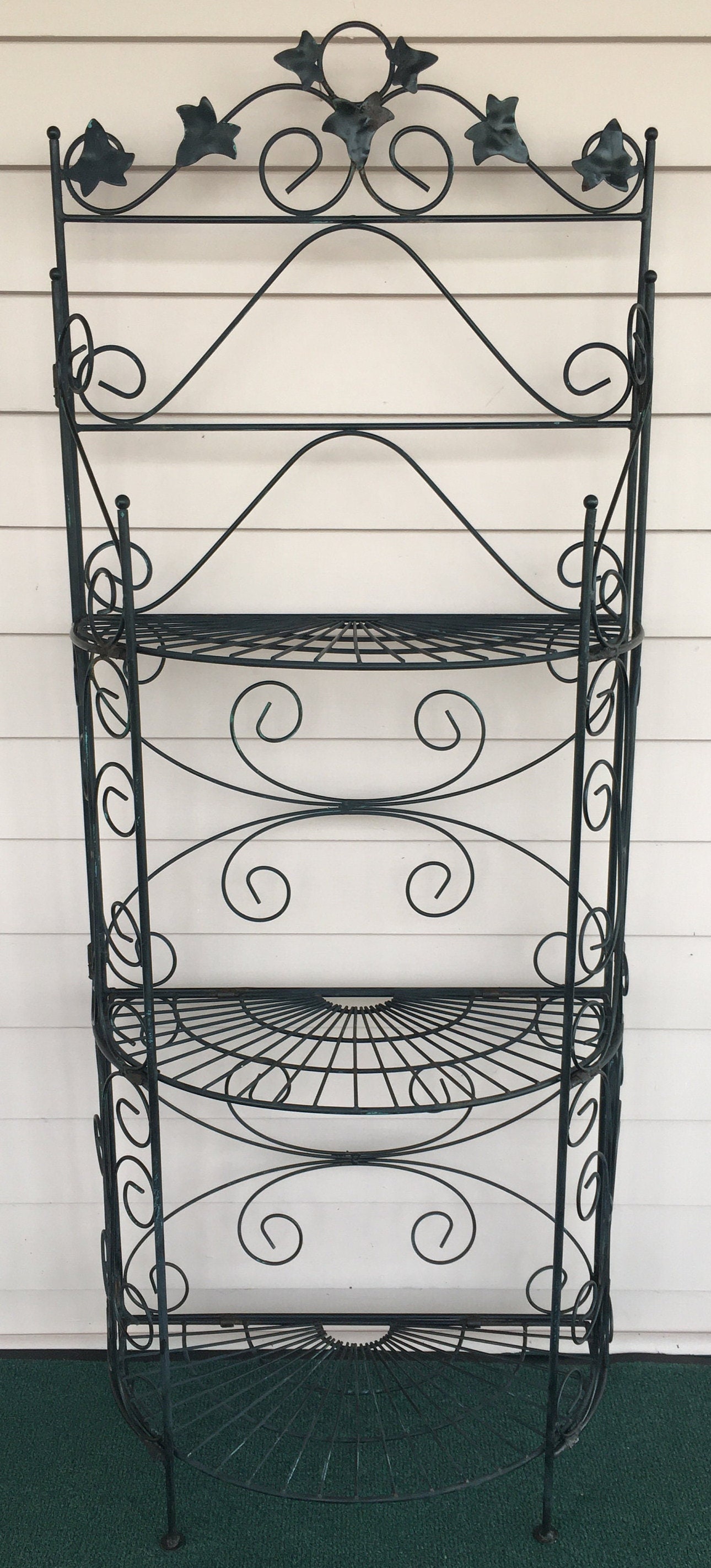 Folding Metal Shelf - Garden Shelf - Kitchen Shelf - Wire Plant