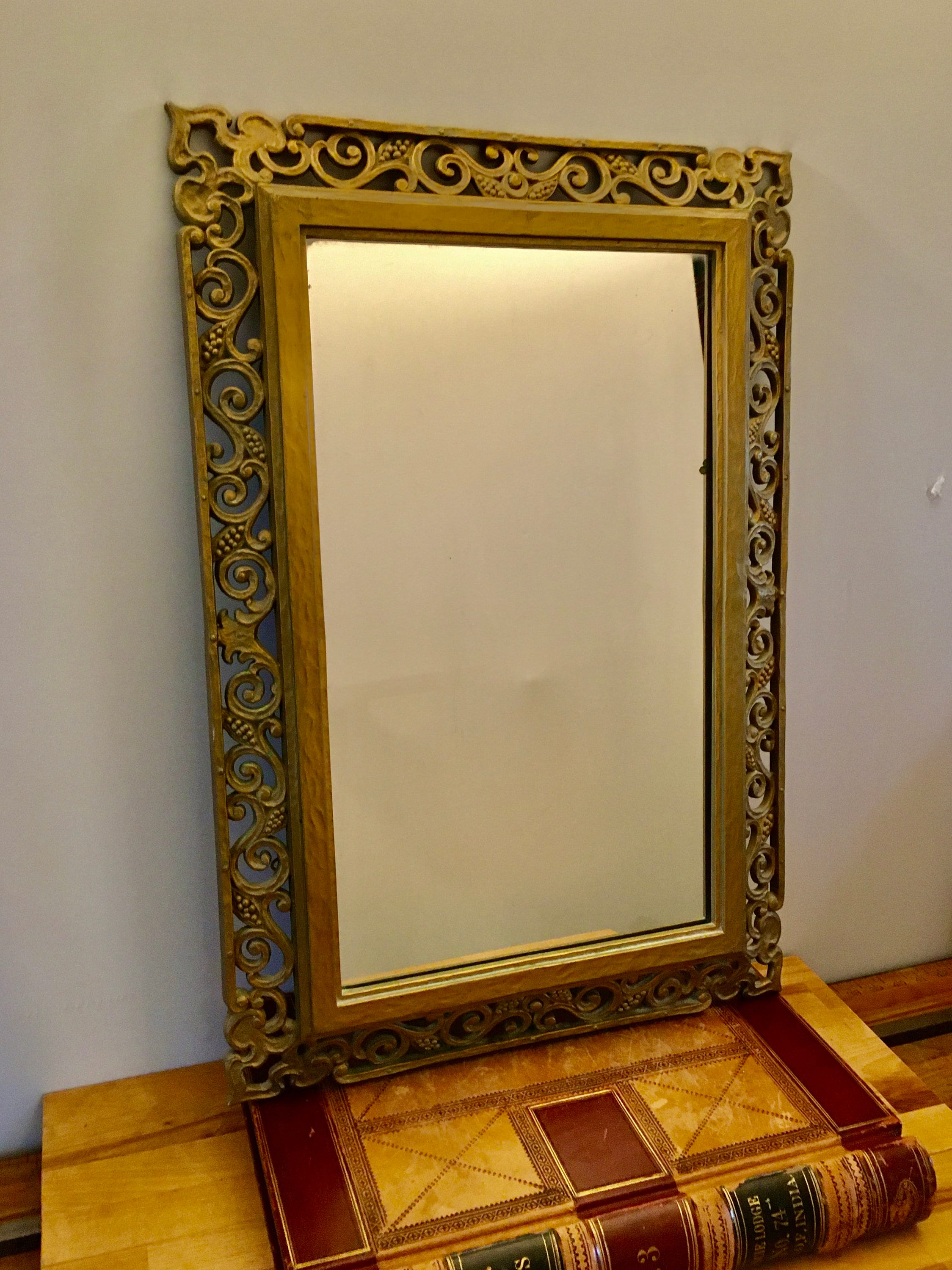 Vintage Syroco Gold Framed Mirror – Rococo Grape Vine Design - Etsy