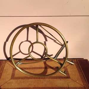 Brass Fireside Trivet - Edwardian - Kettle Holder- Pot Holder - 1910s