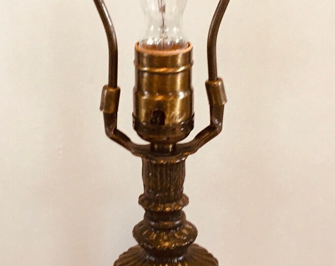 Salvage Vintage Lamp Base parts Metal Retro 1980s 20th Century Etsy