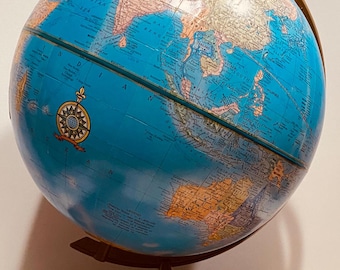 Vintage Cram's Scope-o-sphere 12 Inch World Globe George F. Cram