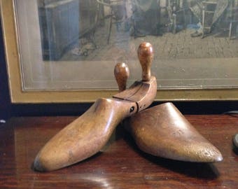 Vintage Shoe Stretchers - Wooden - Jointed