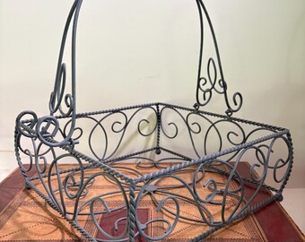 Wirework Square Basket - Table Center - Party Piece - Flower Display