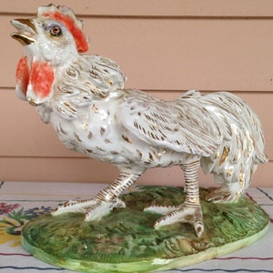 Vintage Rooster  - Rooster with Attitude - Handsome Decorative Ceramic Rooster - Made in Italy