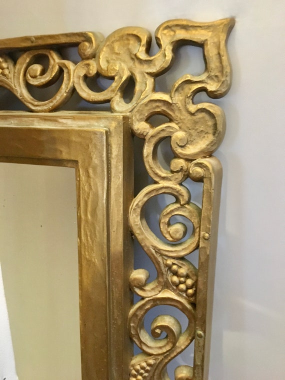 Vintage Syroco Gold Framed Mirror – Rococo Grape Vine Design - Etsy