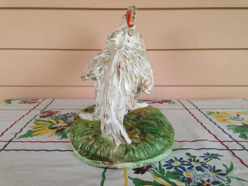Vintage Rooster Handsome Decorative Ceramic Rooster Rooster with Attitude Made in Italy