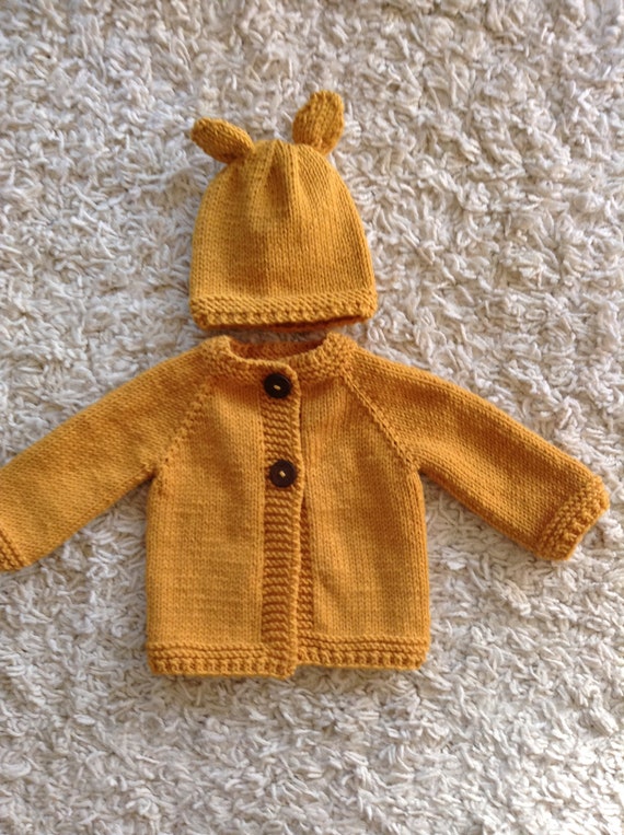 baby mustard cardigan