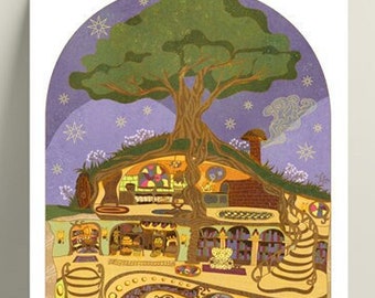 A026: Poster Hobbit's house