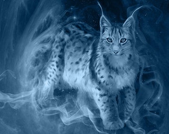 S044b: Lynx -portrait - Etsy