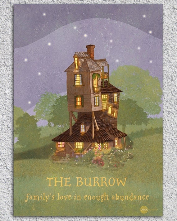 PAPERMAU: The Burrow &#8211; Weasley Family Home Paper Model - by Paper ...