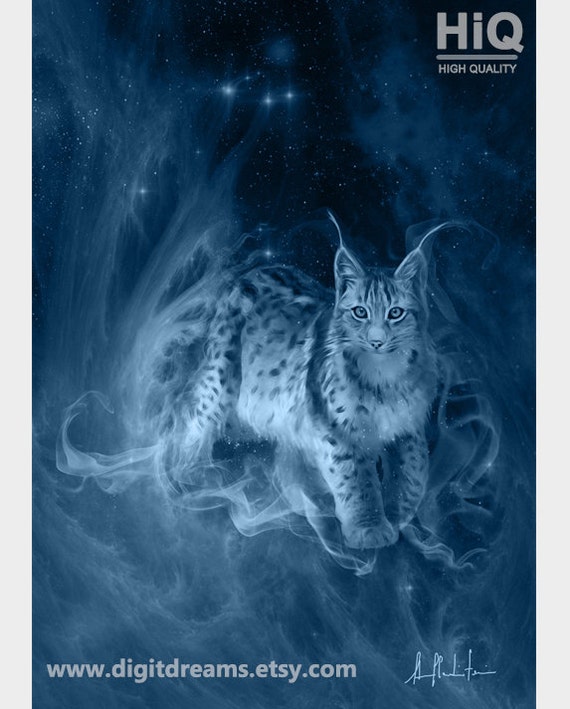 S044b Lynx Portrait Etsy