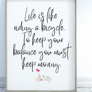 Riding a Bicycle, Digital Download, Printable, Digital File