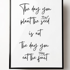 Plant the Seed, Digital Printable, Digital File, Printable, Digital Print, Digital, Downloadable, Print, home decor