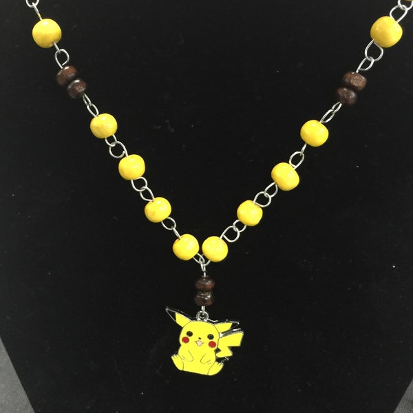 Pikachu Beaded Necklace Pokemon Go