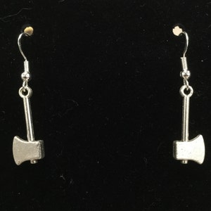 Axe or hatchet earrings