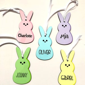 Personalized Bunny Easter Basket Tag