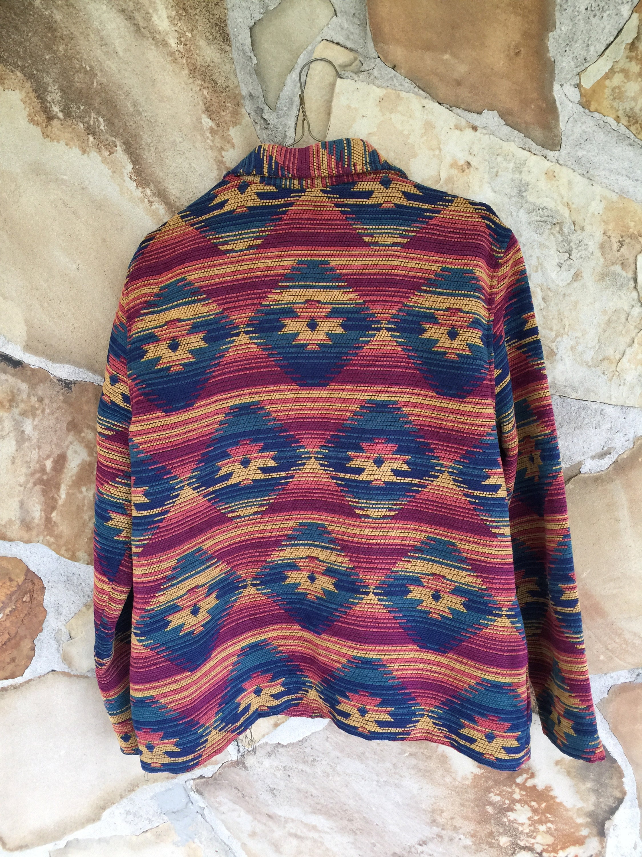 Southwestern print womens jacket coat size 14 Alfred Dunner Etsy