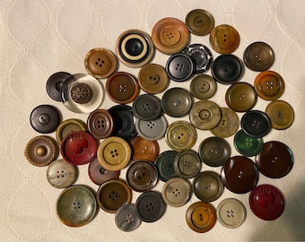 Botones vintage surtido gran tamaño