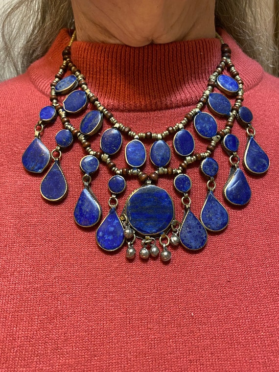 Gorgeous Blue Lapis and beaded necklace