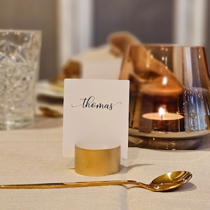 30 pieces of rustic copper pipe place card holders, Wedding card holders, name card holders, name card holders, metal table card holders