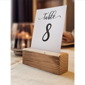 1 piece of rustic old wood place card holder, Wedding card holders, name card holders, table number holders, old wooden card holders