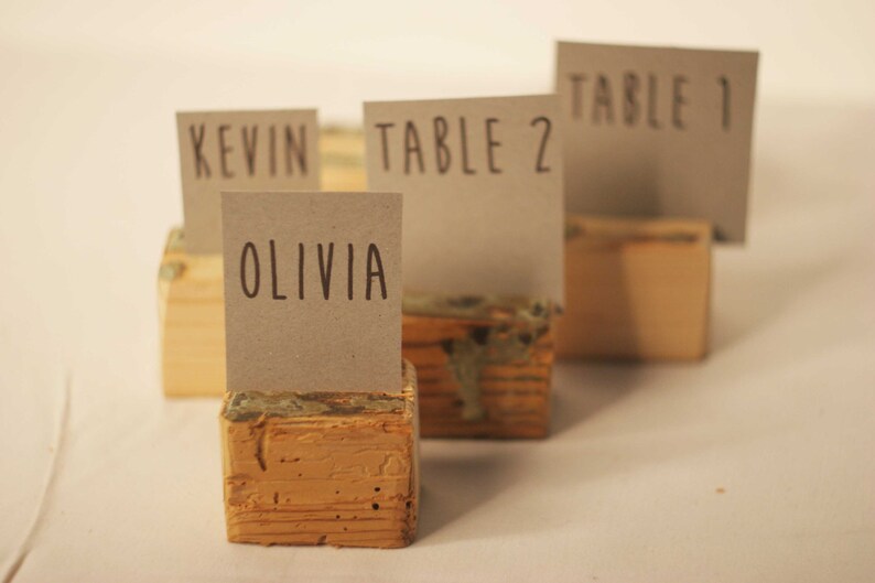 40 Pieces Rustic Place Card Holders Wedding Card Holders Etsy