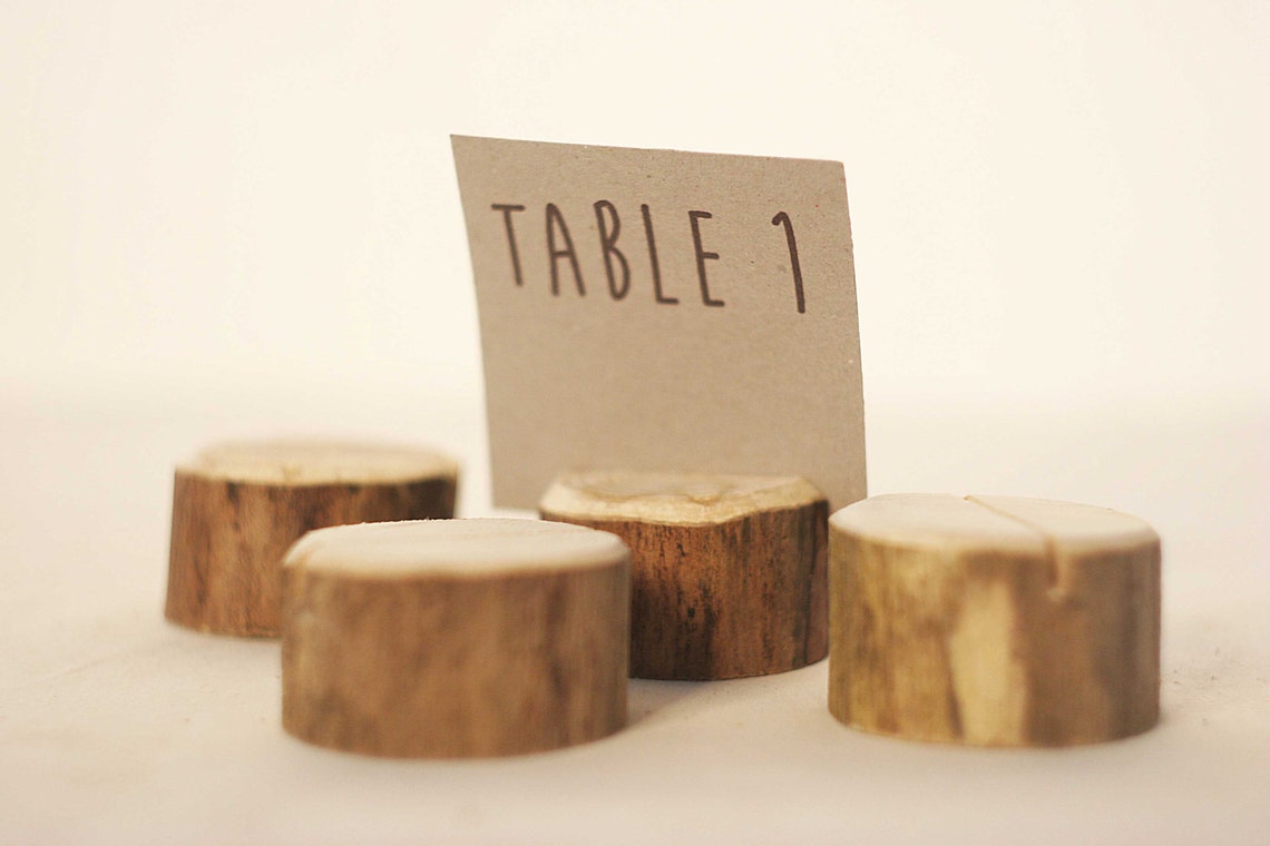 20 Pieces Rustic Place Card Holders Wedding Card Holders Etsy